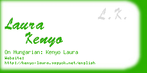 laura kenyo business card